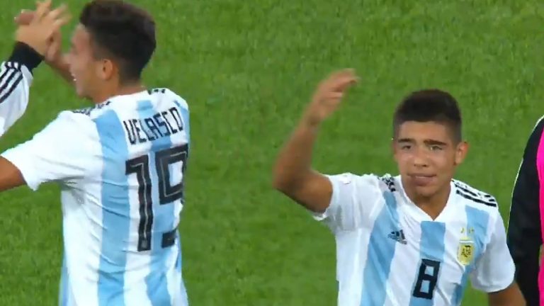 Gesto de Fair Play de los jugadores de la selección argentina Sub 17