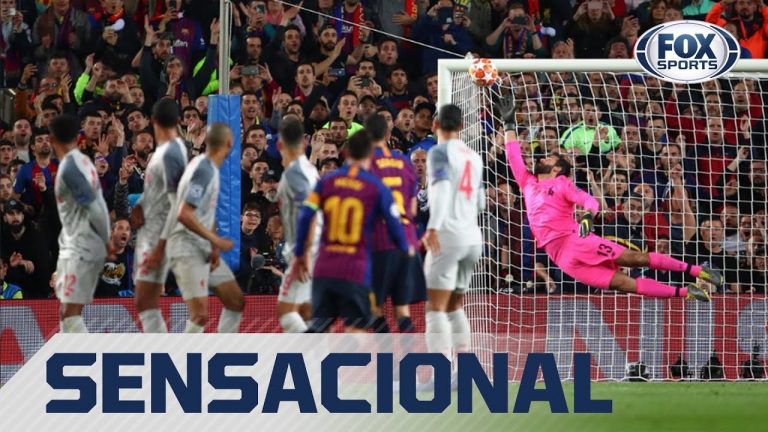 Así fue el GOLAZO de Messi de tiro libre ante el Liverpool