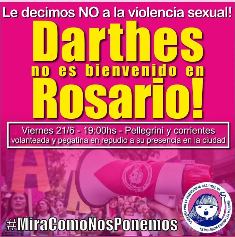 Marcha en Rosario contra Darthes