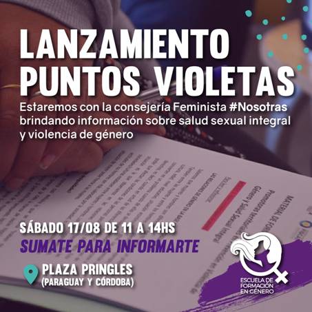 Lanzarán puntos violetas sobre salud sexual y violencia
