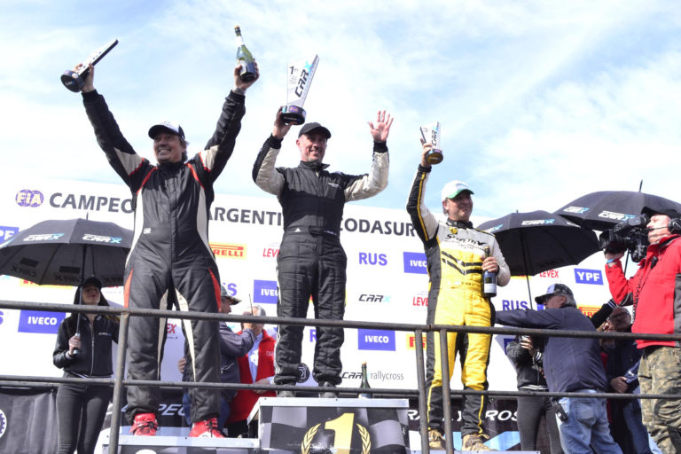 Terraza, Folledo y Trelles los ganadores del Rallycross en General Roca