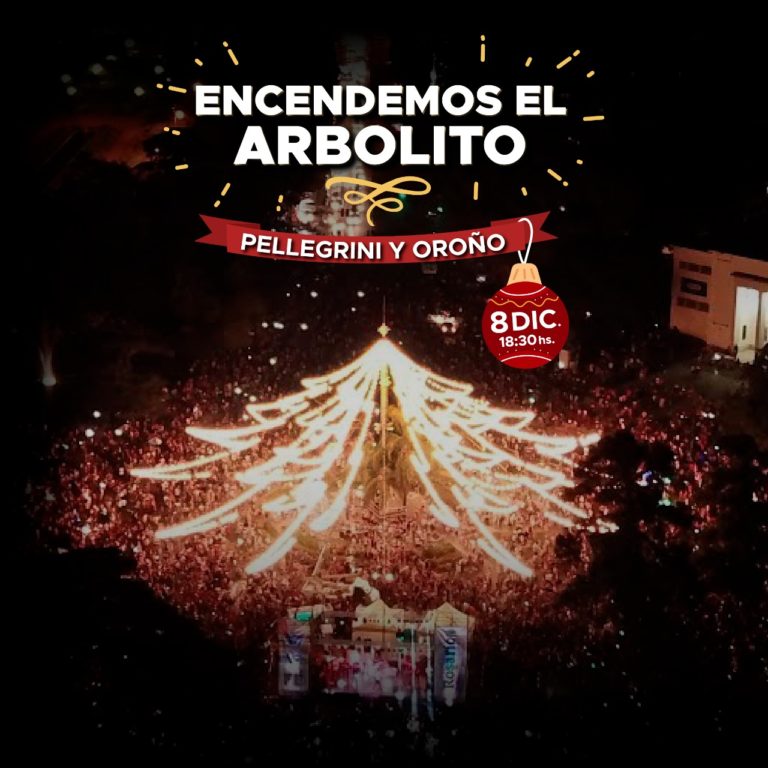 Con 3.000 luces led se enciende el tradicional árbol de navidad