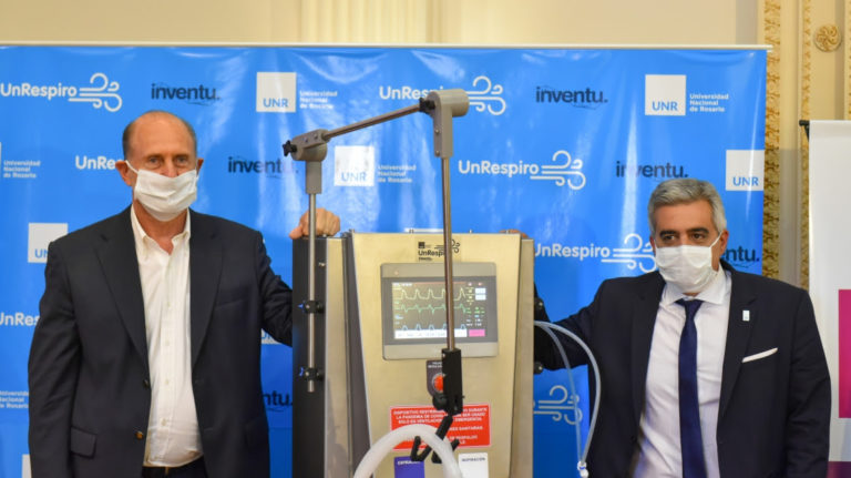 Se presentó en Rosario el ventilador de transición con afectación específica a pacientes Covid-19