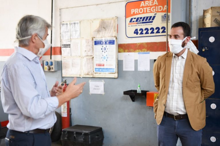 Sukerman inspeccionó empresas exceptuadas en Cañada de Gómez