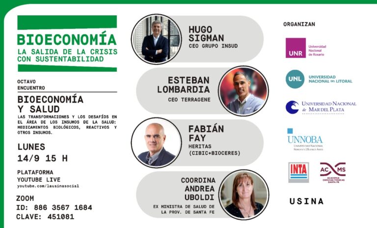 Hugo Sigman dialogará con expertos locales sobre los desafíos de los insumos de salud y la vacuna contra el Covid-19