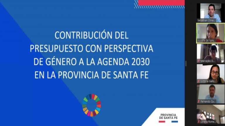 Santa Fe presentó el Presupuesto con Perspectiva de Género a la Agenda 2030 para el Desarrollo Sostenible