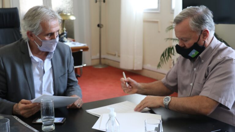 El ministerio de Seguridad firmó un convenio con Gálvez para trabajar en la seguridad local