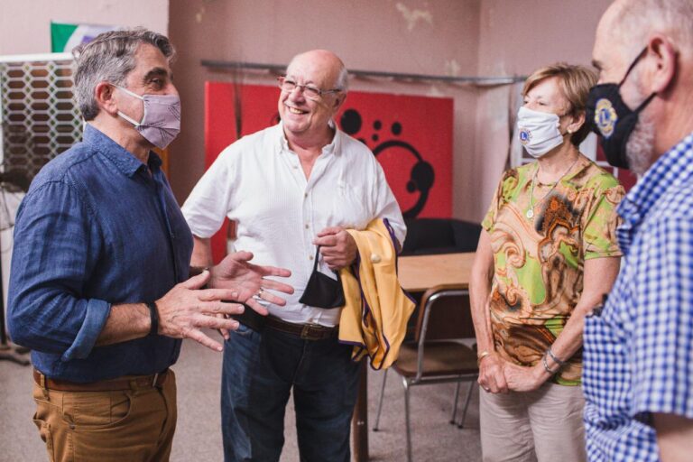 Traferri visitó obras en los clubes de San Lorenzo