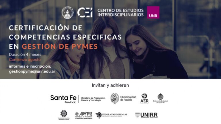 La Provincia acompaña la realización del Programa de Certificación de Competencias Específicas en Gestión de Pymes