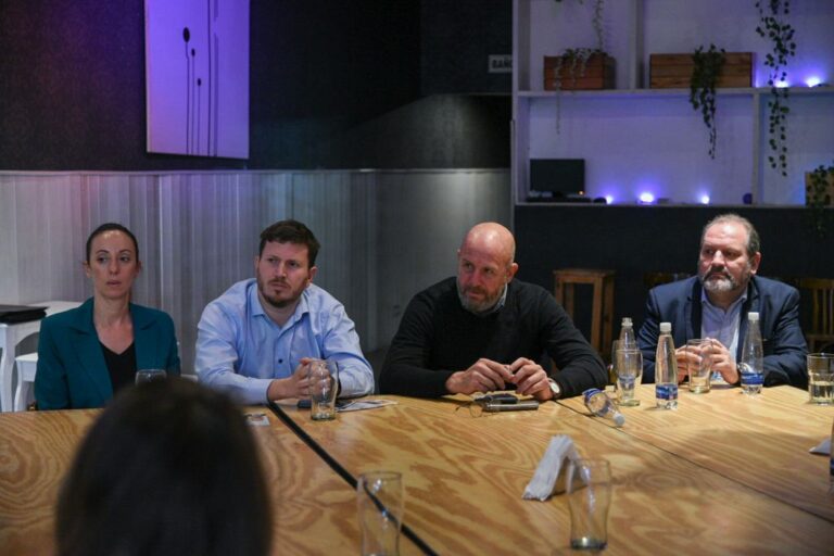 Waldo Wolff visitó Rosario y respaldó las candidaturas de Federico Angelini y Charly Cardozo