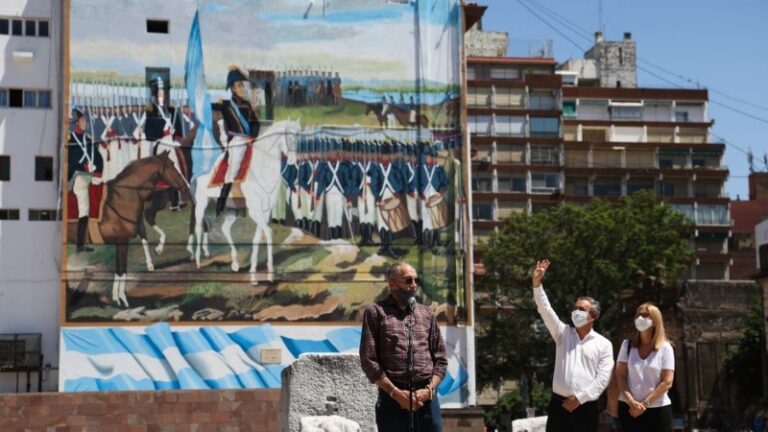 Javkin: ‘‘Este mural es un sello de identidad de la ciudad’’