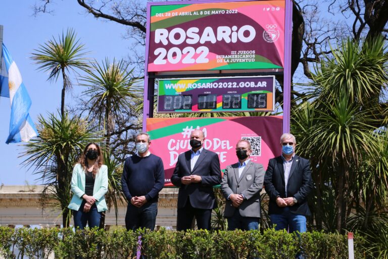 Perotti y Javkin lanzaron en Rosario la cuenta regresiva hacia los Juegos Suramericanos de la Juventud 2022