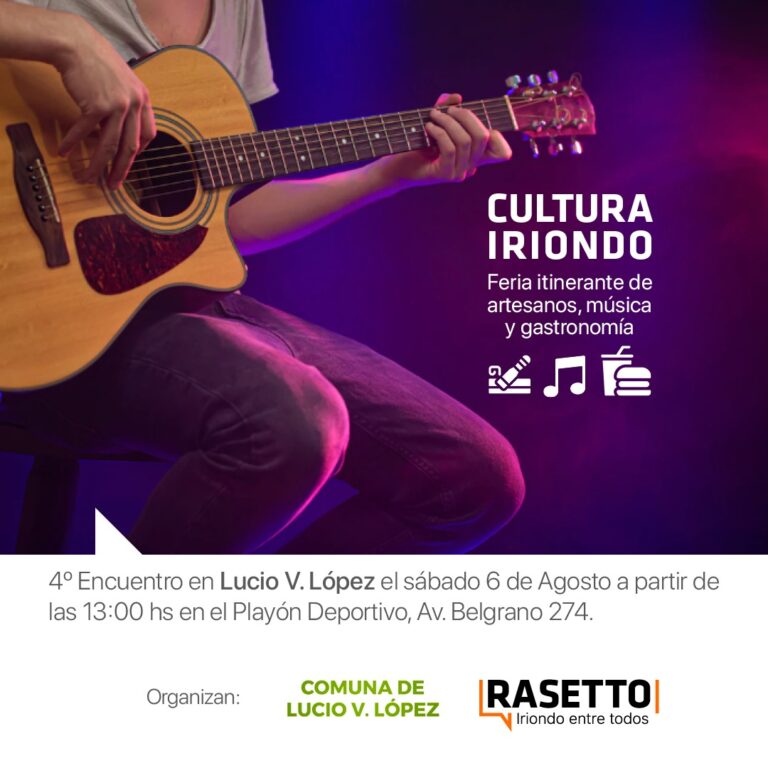 Llega la cuarta edición de “Cultura Iriondo”