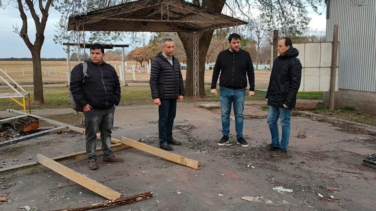 Con aportes de la Senaduría, comienza la reconstrucción de la barraca del Aero Club
