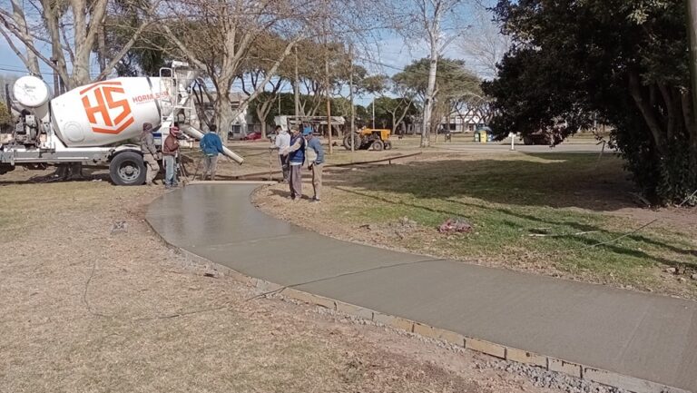 San Jerónimo Sud: continúan las reformas en el predio del ferrocarril