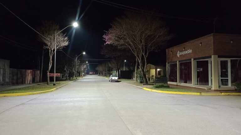 Avanza el plan de modernización del sistema del alumbrado público en San Jerónimo Sud
