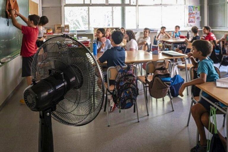 La ola de calor no da tregua y piden la suspensión de las clases en Rosario