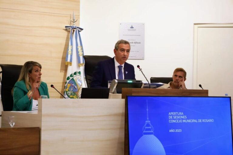 Javkin abrió las sesiones del Concejo con el foco en la Seguridad