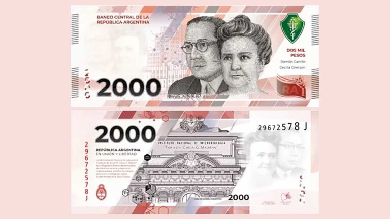 El Banco Central puso en circulación el billete de $2.000