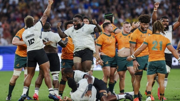 Fiji sorprendió y selló un histórico triunfo frente a Australia en el Mundial de Rugby