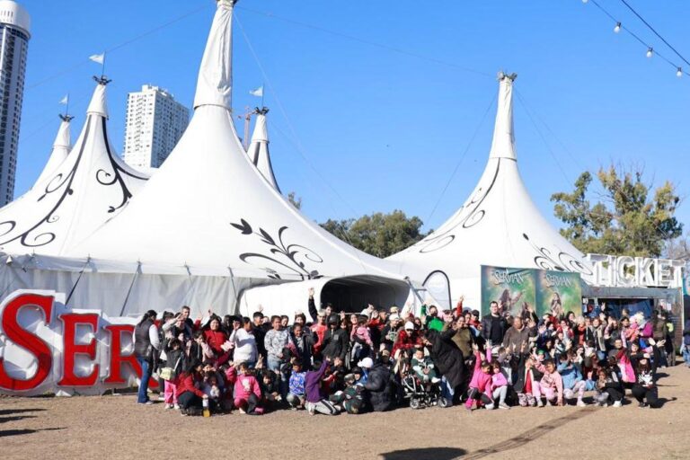 Más de 200 chicos fueron por primera vez al circo este fin de semana en Rosario