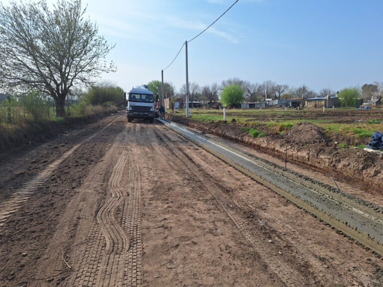 Tras habilitar la circulación en cuatro cuadras, San Jerónimo Sud sigue sumando obras