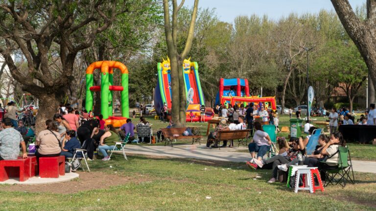 A puro sol, San Jerónimo Sud festejó la llegada del día de la primavera