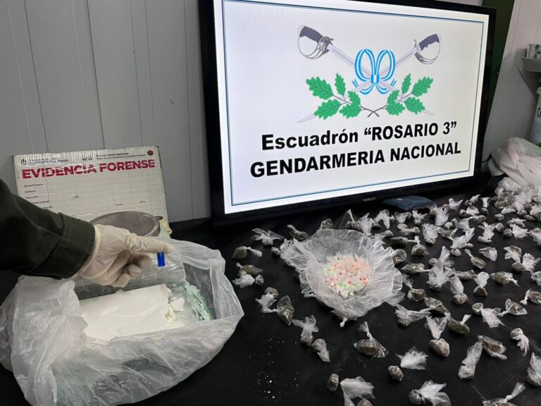 Gendarmería desbarató un punto de venta de drogas en San Lorenzo