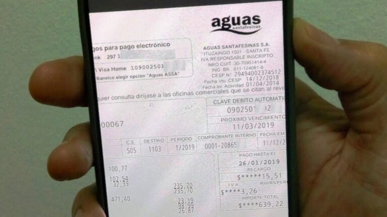 Todo sube: aumenta la tarifa de Assa en Santa Fe
