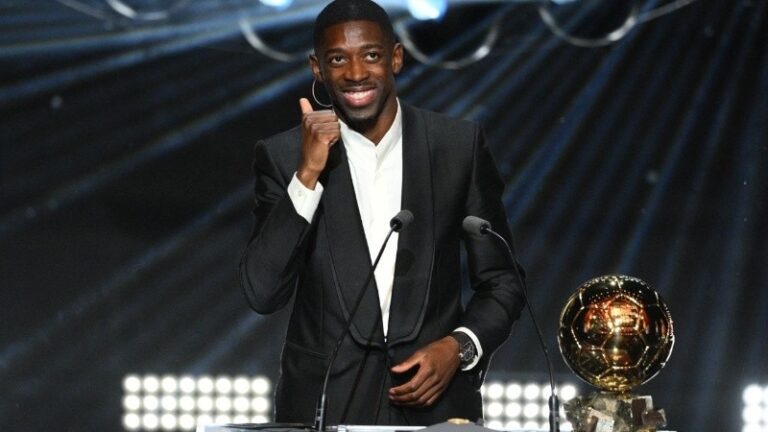 Ousmane Dembélé se impuso sobre Lamine Yamal y se quedó con el Balón de Oro 2025