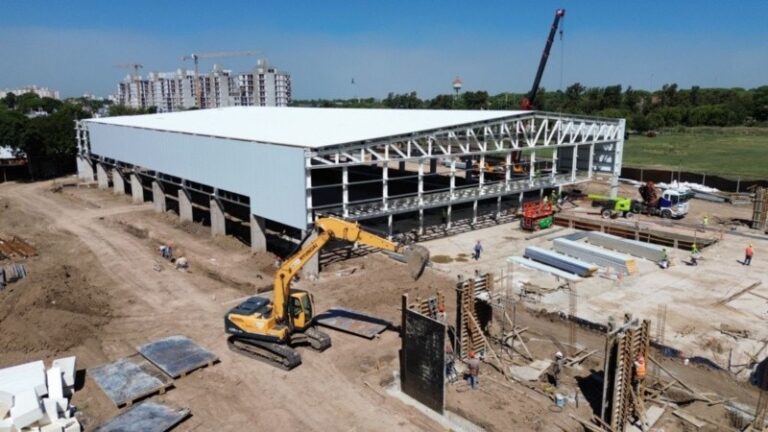 Juegos Suramericanos 2026: el Centro Acuático de Rosario ya tiene un 50% de avance