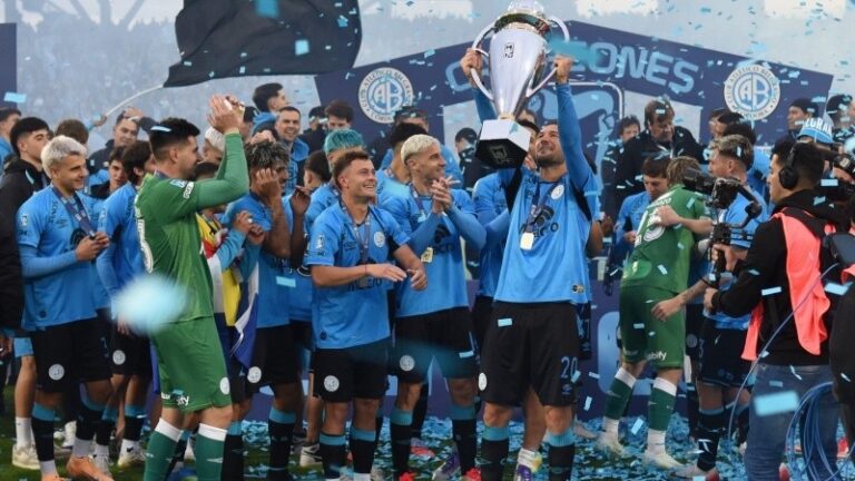 Belgrano se consagró campeón del fútbol argentino por primera vez