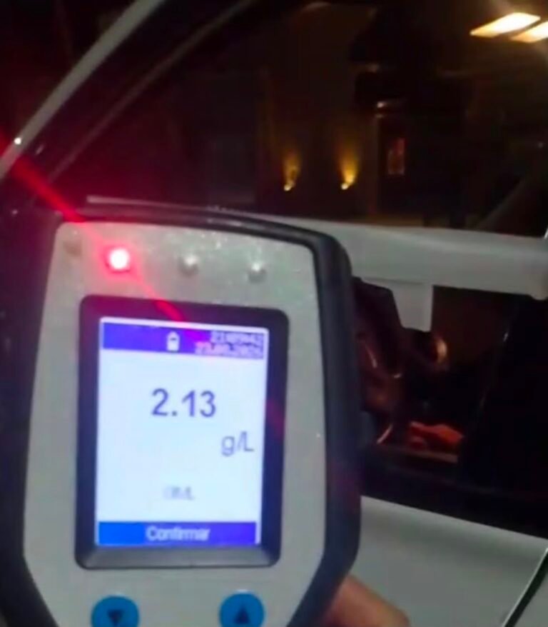 San Jerónimo Sud: conducía con 2,13 gramos de alcohol por litro de sangre y le retuvieron el vehículo