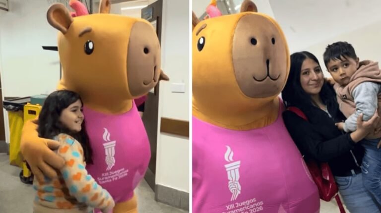 Capi visitó el Vilela y llevó los Juegos a los chicos internados